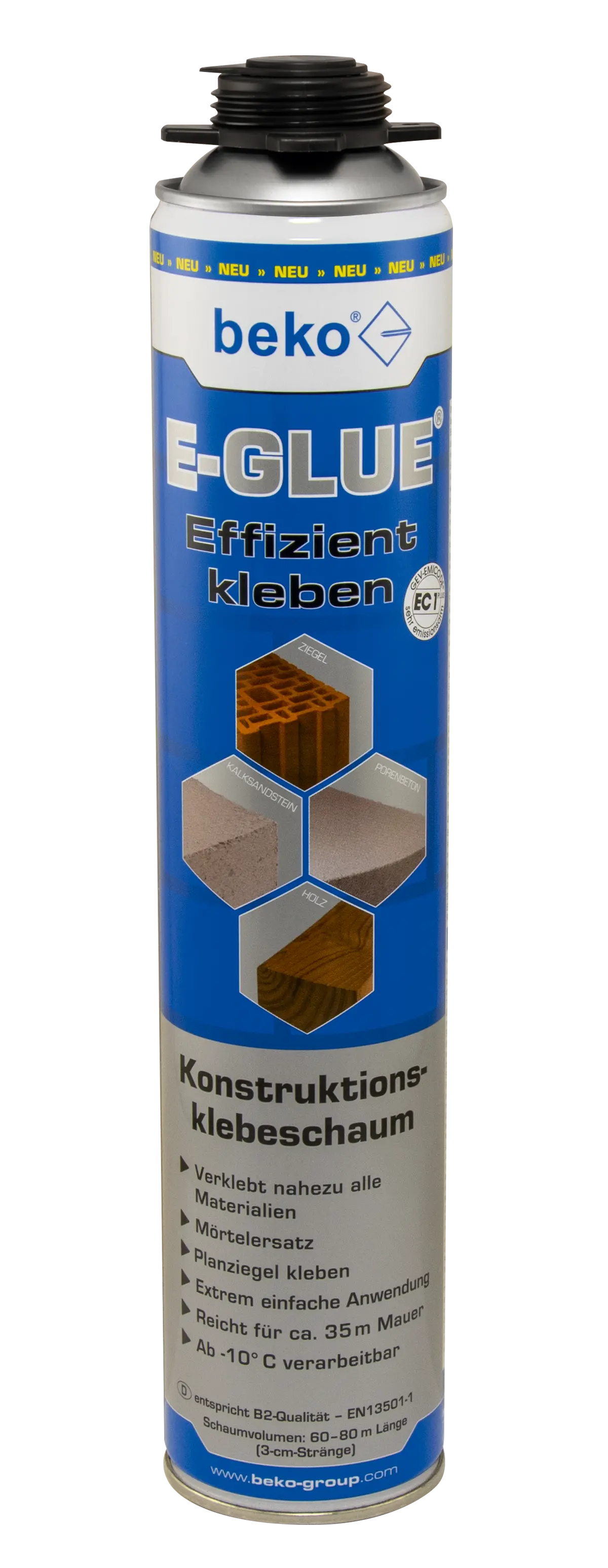 E-GLUE® -Konstruktionsklebeschaum-Inhalt 810 ml