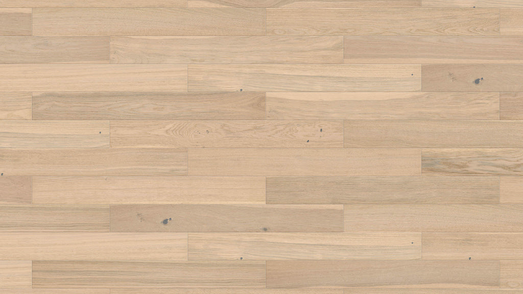 PARKETT 11 mm Landhausdiele Toscana 4V Eiche lichtweiß Universal strukturiert geölt Top Connect (B-Ware)
