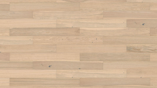 PARKETT 11 mm Landhausdiele Toscana 4V Eiche lichtweiß Universal strukturiert geölt Top Connect (B-Ware)