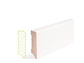 Profil SB 631 Cube R3 ähnl. RAL 9016 Weichholz 16 x 58 x 2400
